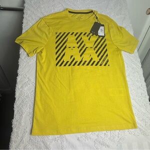 Armani Exchange Yellow Graphic T-Shirt
